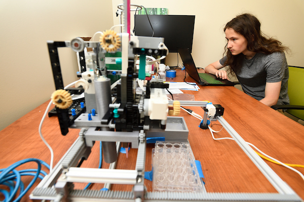 High school students with LEGOLAS